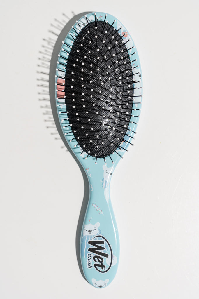 Wet Hairbrush - Blue Bear - Large