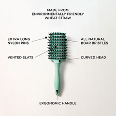 Wheat Straw Detangling Hairbrush by Toot Sweet