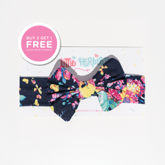 Little Herberts Floral Headbands – Organic Cotton Baby & Toddler Bow Headbands