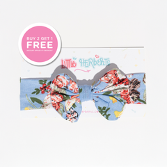 Little Herberts Floral Headbands – Organic Cotton Baby & Toddler Bow Headbands
