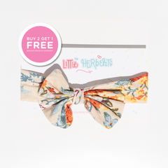 Little Herberts Floral Headbands – Organic Cotton Baby & Toddler Bow Headbands