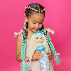 Mermaid Coloured Hair Extensions by Toot Sweet - 3 colour combo