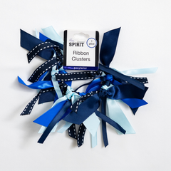 Mia® Spirit Ribbon Cluster – Colourful Grosgrain & Satin Ribbon Ponytail Hair Tie