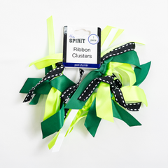 Mia® Spirit Ribbon Cluster – Colourful Grosgrain & Satin Ribbon Ponytail Hair Tie