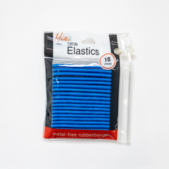 Mia® Satin Elastics 18-Pack Colourful Snag-Free Hair Elastics for Kids