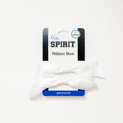 Mia® Spirit Satin Ribbon Bow Ponytail Elastics 🎀