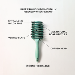 Wheat Straw Detangling Hairbrush by Toot Sweet